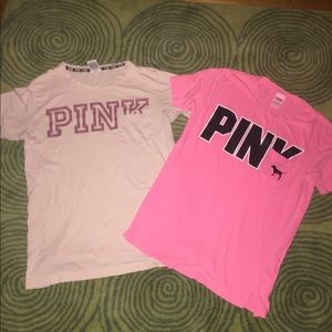 pink vs t- shirts